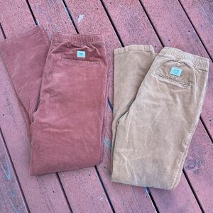 Lot of two Katin Corduroy Pipeline Pant - men’s size large